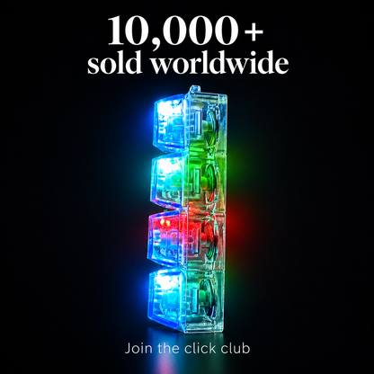 LED Mechanical Switch Keychain — Satisfying Click Fidget with Light-Up Keys
